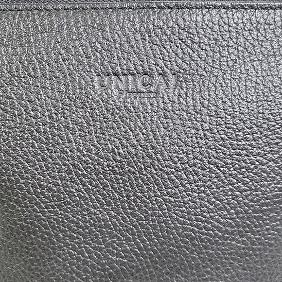 Unicai Firenze Black Pebble Leather Backpack Bag main image 14